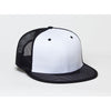 Pacific Headwear White/Black D-Series Snapback Trucker Mesh Cap