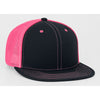 Pacific Headwear Black/Pink D-Series Fitted Trucker Mesh Cap