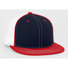 Pacific Headwear Navy/Red D-Series Fitted Trucker Mesh Cap