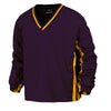 BAW Men's Purple/Gold Two Stripe Pullover Jacket