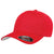 Flexfit Red 6-Panel Structured Mid-Profile Cotton Twill Cap
