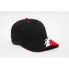 Pacific Headwear Black/Red/White Velcro Adjustable Flash Cap