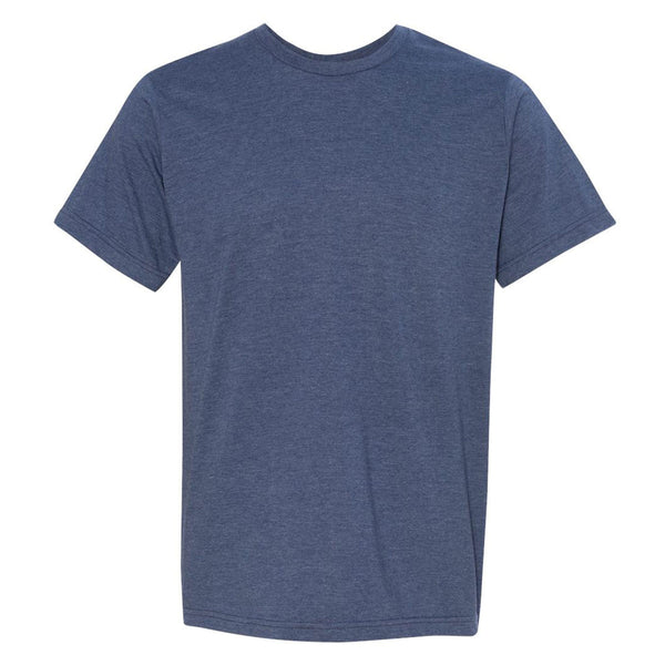 Bayside Unisex Heather Navy USA-Made Ringspun 50/50 Heather T-Shirt