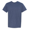 Bayside Unisex Heather Navy USA-Made Ringspun 50/50 Heather T-Shirt