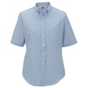 Edwards Women's Blue Short Sleeve Oxford Shirt