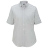 Edwards Women's Light Grey Short Sleeve Oxford Shirt