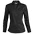 Edwards Women's Black Tailored V-Neck Stretch Long Sleeve Shirt