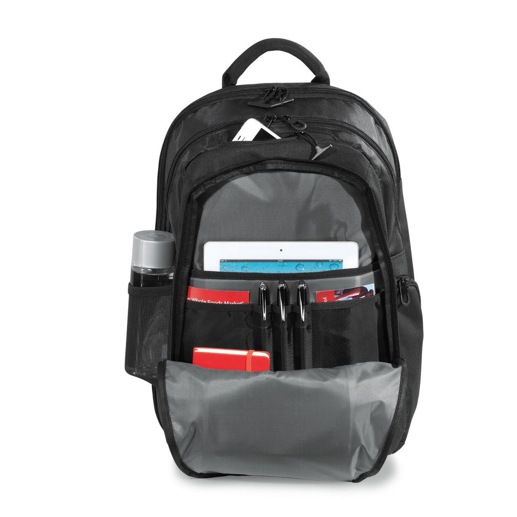 Life in Motion Black Alloy Computer Backpack