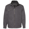 Dri Duck Men's Charcoal Endeavor Canyon Cloth Canvas Jacket with Sherpa Lining
