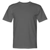 Bayside Men's Charcoal USA-Made 100% Cotton Short Sleeve T-Shirt