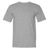 Bayside Men's Dark Ash USA-Made 100% Cotton Short Sleeve T-Shirt