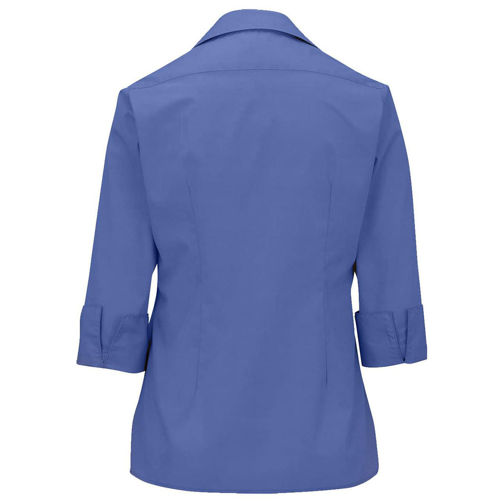 Edwards Women's French Blue Lightweight Poplin Shirt