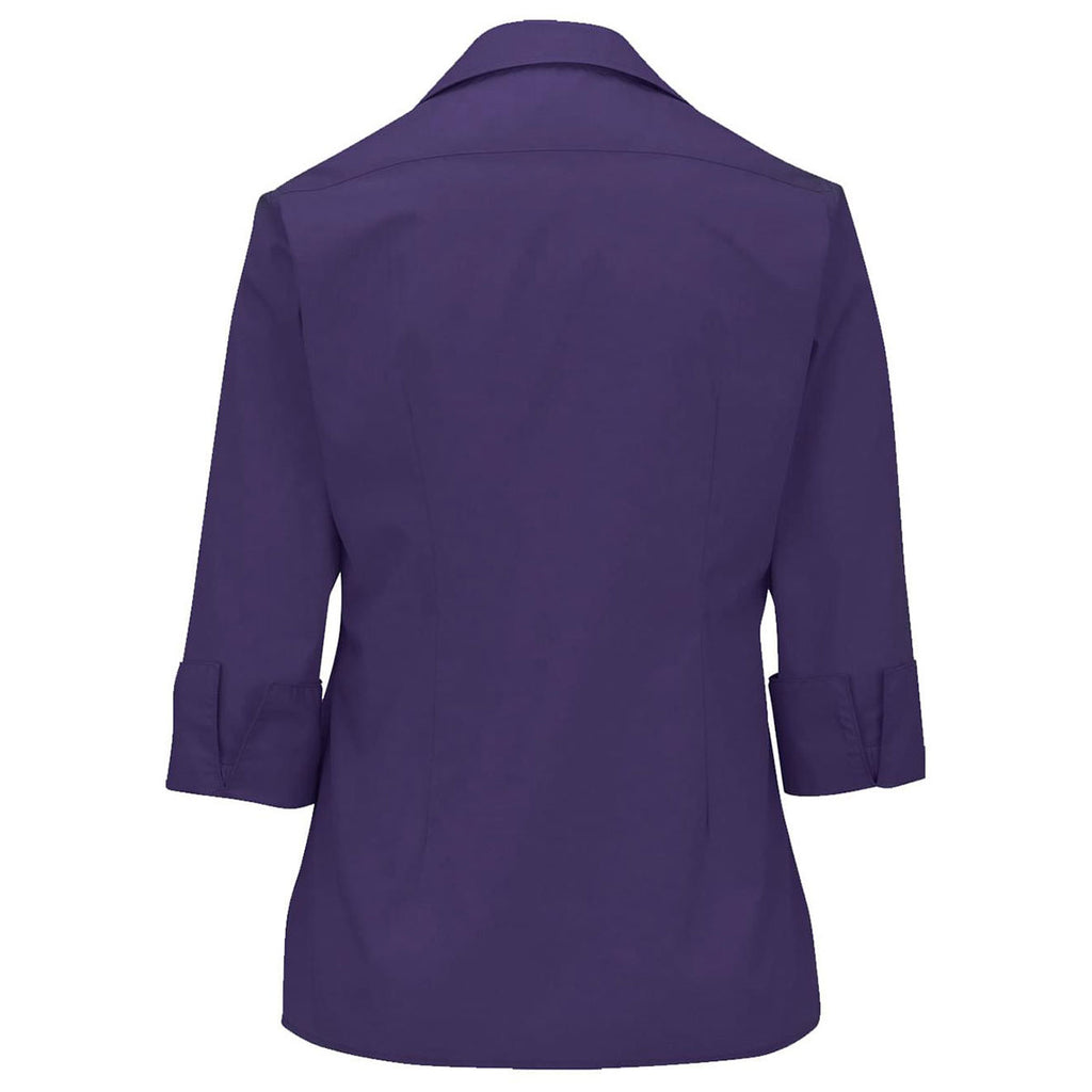 Edwards Women's Purple Lightweight Poplin Shirt