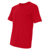 Bayside Men's Red USA-Made 100% Cotton Short Sleeve T-Shirt