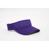 Pacific Headwear Purple Adjustable Woven Cotton Visor