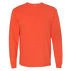 Bayside Men's Bright Orange USA-Made 100% Cotton Long Sleeve T-Shirt