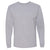 Bayside Men's Dark Ash USA-Made 100% Cotton Long Sleeve T-Shirt
