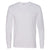 Bayside Men's White USA-Made 100% Cotton Long Sleeve T-Shirt