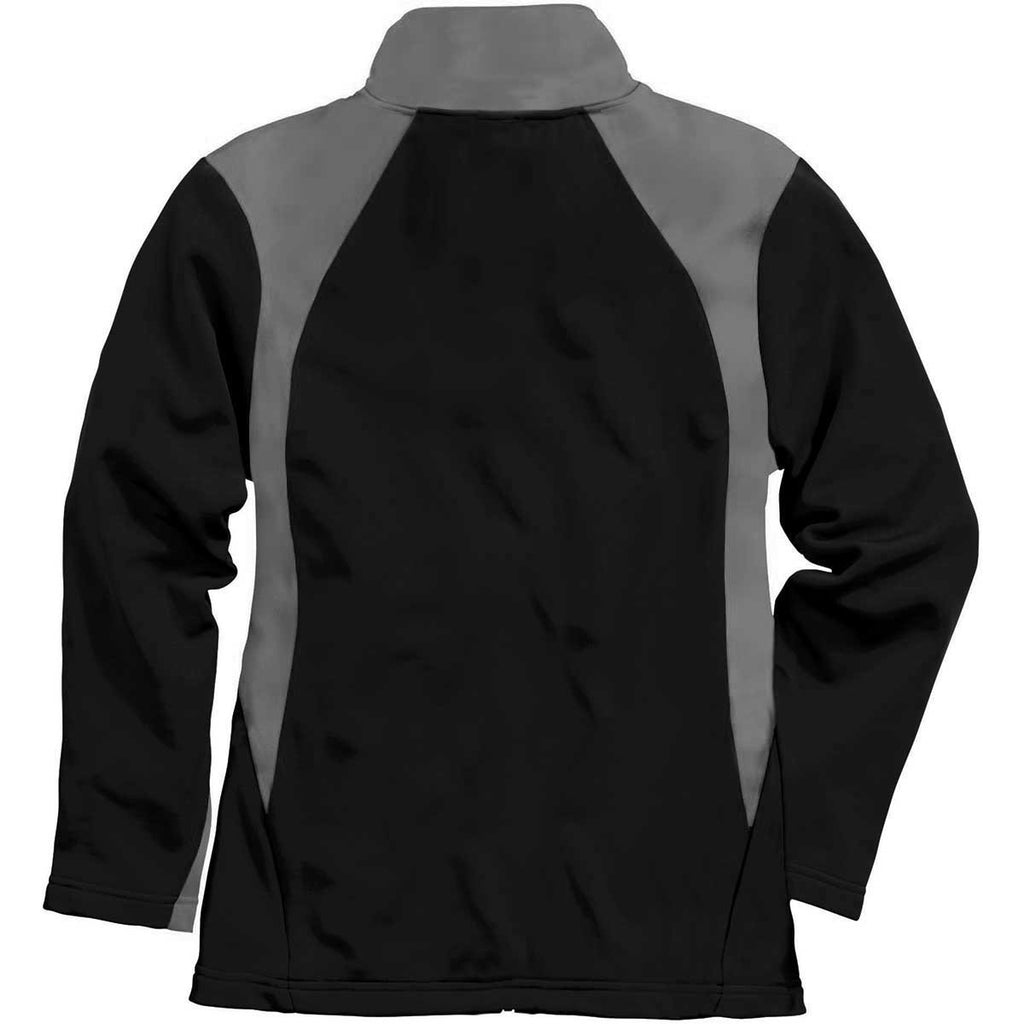 Charles River Women's Black/Grey Hexsport Bonded Jacket