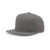Richardson Charcoal Lifestyle Structured Solid Wool Flatbill Snapback Cap