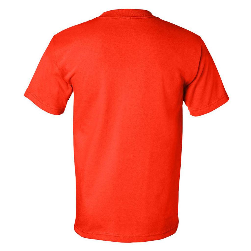Bayside Men's Bright Orange USA-Made Short Sleeve T-Shirt