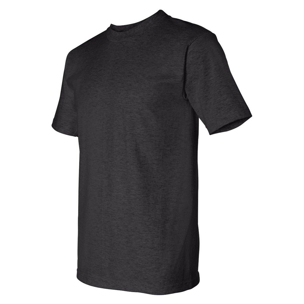 Bayside Men's Charcoal USA-Made Short Sleeve T-Shirt