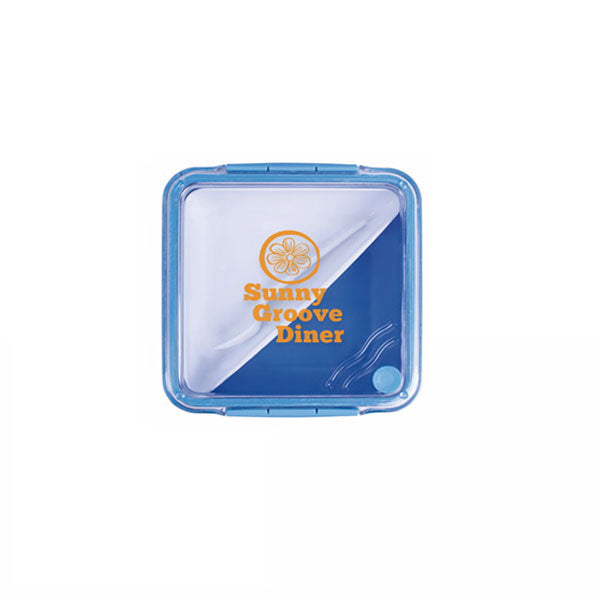 Koozie Blue Square Food Container