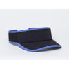 Pacific Headwear Black/Columbia Blue Lite Series All-Sport Active Visor