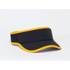 Pacific Headwear Black/Gold Lite Series All-Sport Active Visor