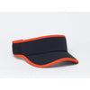 Pacific Headwear Black/Orange Lite Series All-Sport Active Visor
