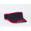 Pacific Headwear Black/Red Lite Series All-Sport Active Visor