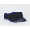 Pacific Headwear Black/Royal Lite Series All-Sport Active Visor