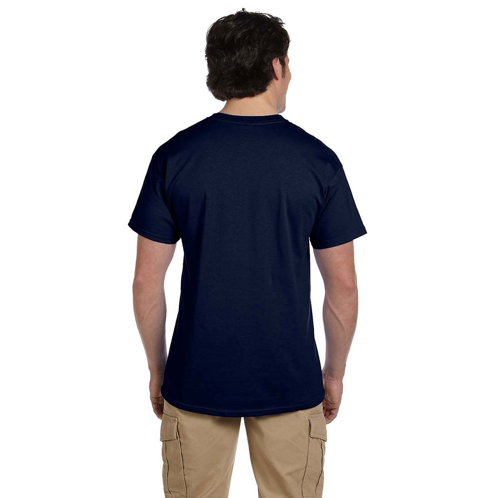 Hanes Men's Navy 5.2 oz. 50/50 EcoSmart T-Shirt