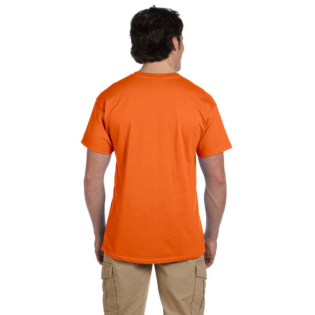 Hanes Men's Orange 5.2 oz. 50/50 EcoSmart T-Shirt