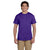 Hanes Men's Purple 5.2 oz. 50/50 EcoSmart T-Shirt