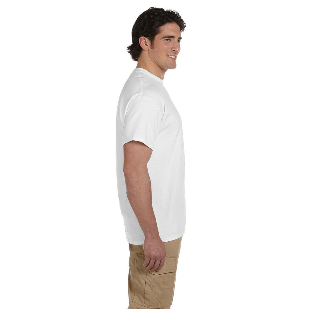 Hanes Men's White 5.2 oz. 50/50 EcoSmart T-Shirt