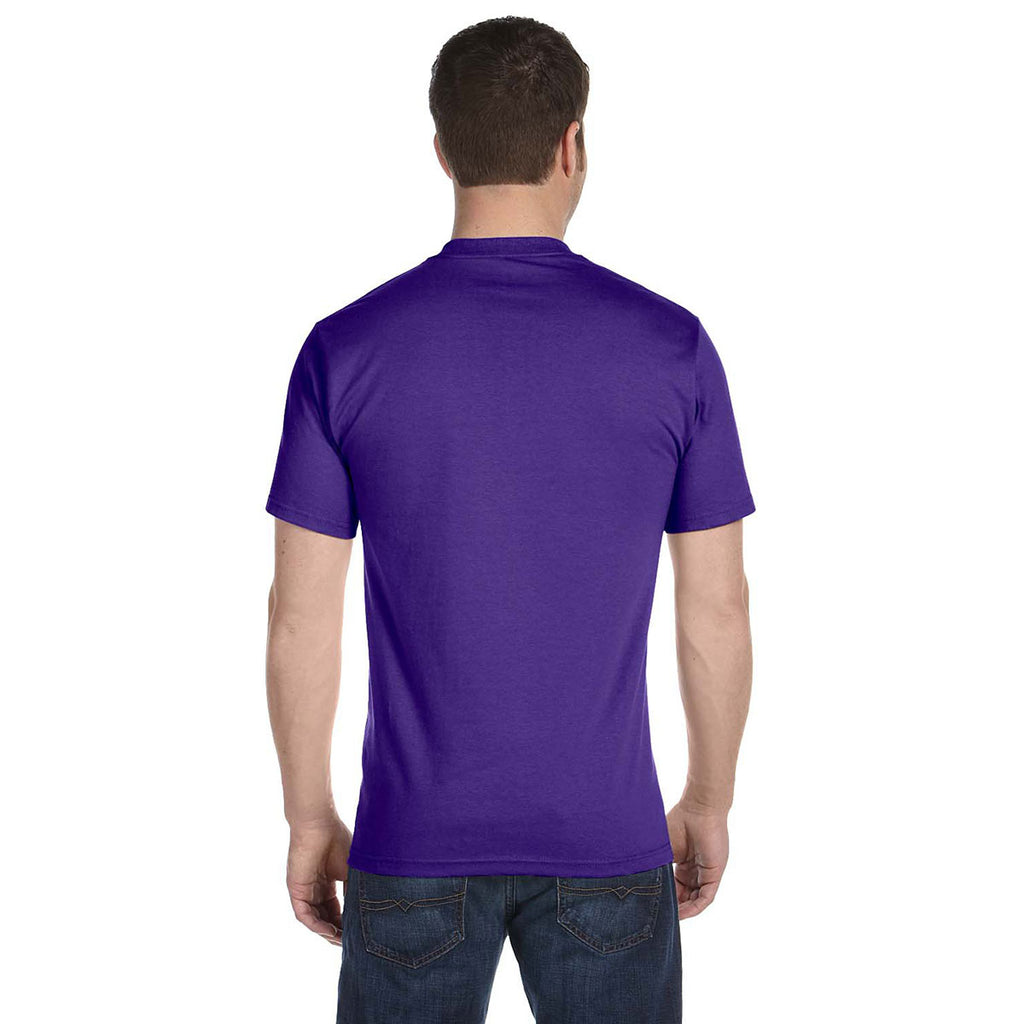 Hanes Men's Purple 6.1 oz. Beefy-T