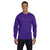 Hanes Men's Purple 6.1 oz Long-Sleeve Beefy-T