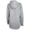 Charles River Women's Light Grey Heathered Fleece Quarter Zip Hoodie