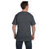 Hanes Men's Charcoal Heather 6.1 oz. Beefy-T with Pocket