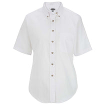 Edwards Women's White Easy Care Short Sleeve Poplin Shirt