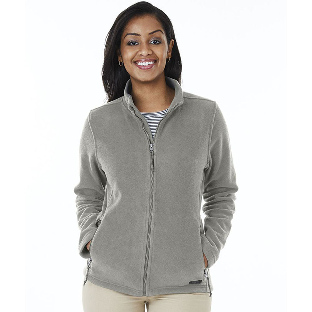 Charles River Women's Light Grey Heather Boundary Fleece Jacket