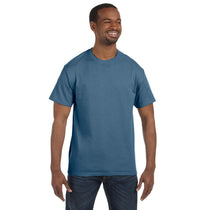Hanes Unisex Denim Blue Authentic T-Shirt
