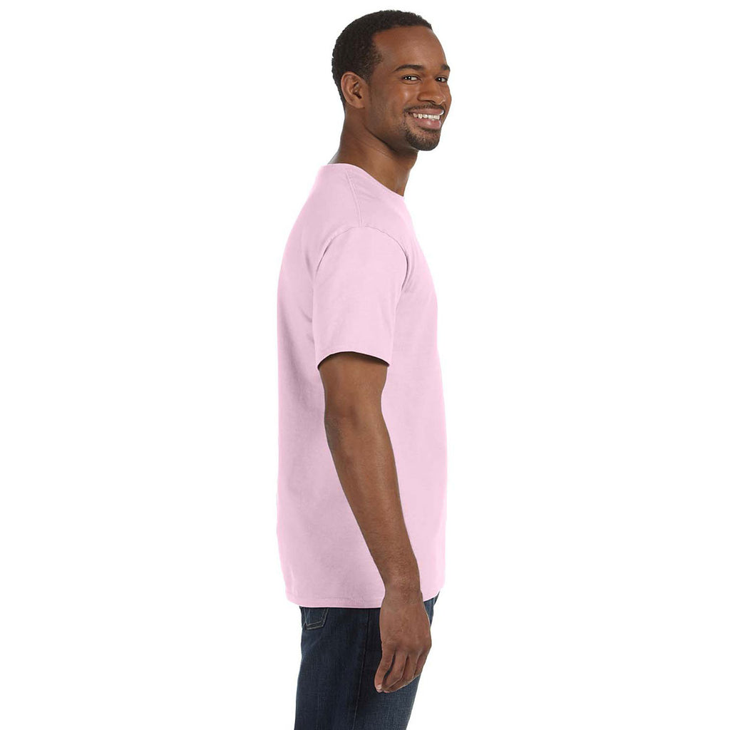 Hanes Men's Pale Pink 6.1 oz. Tagless T-Shirt