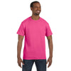 Hanes Men's Wow Pink 6.1 oz. Tagless T-Shirt