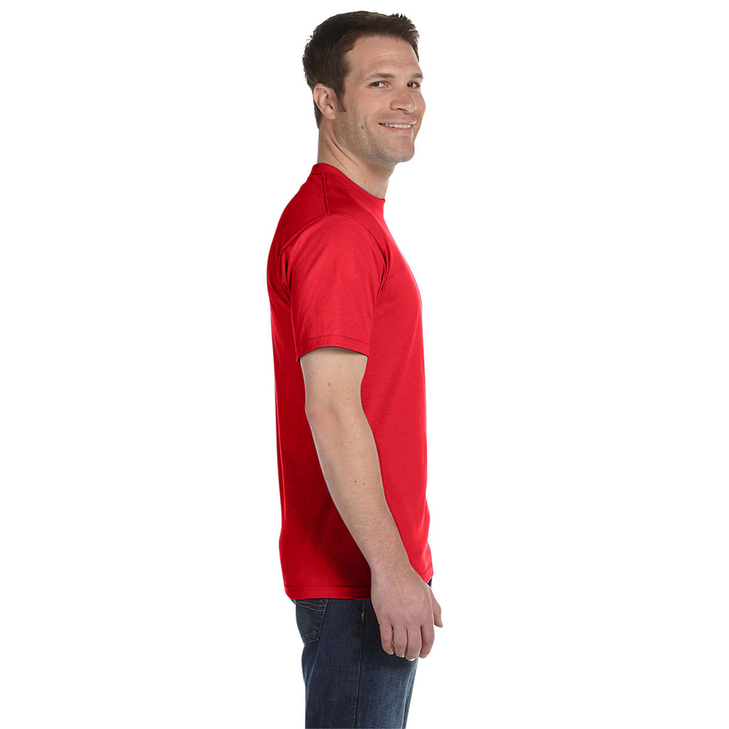 Hanes Men's Athletic Red 5.2 oz. ComfortSoft Cotton T-Shirt