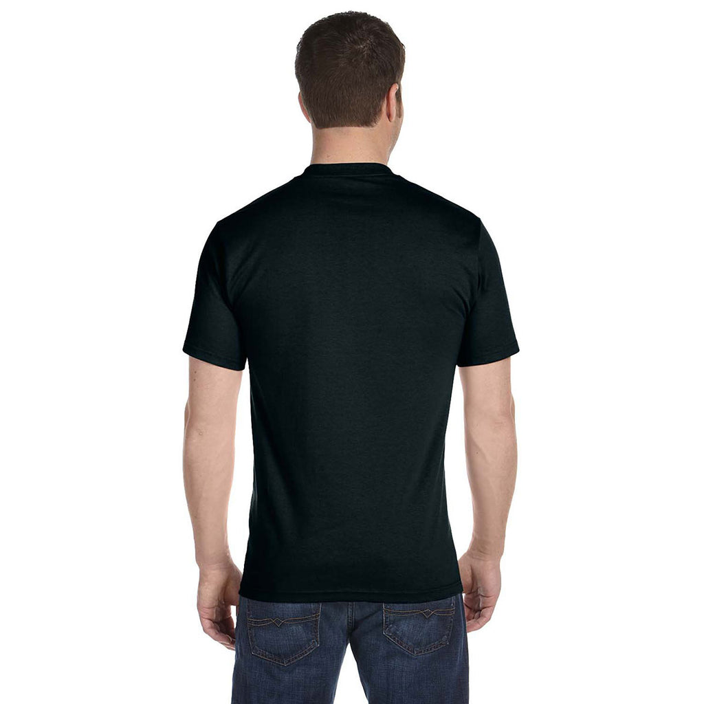 Hanes Men's Black 5.2 oz. ComfortSoft Cotton T-Shirt