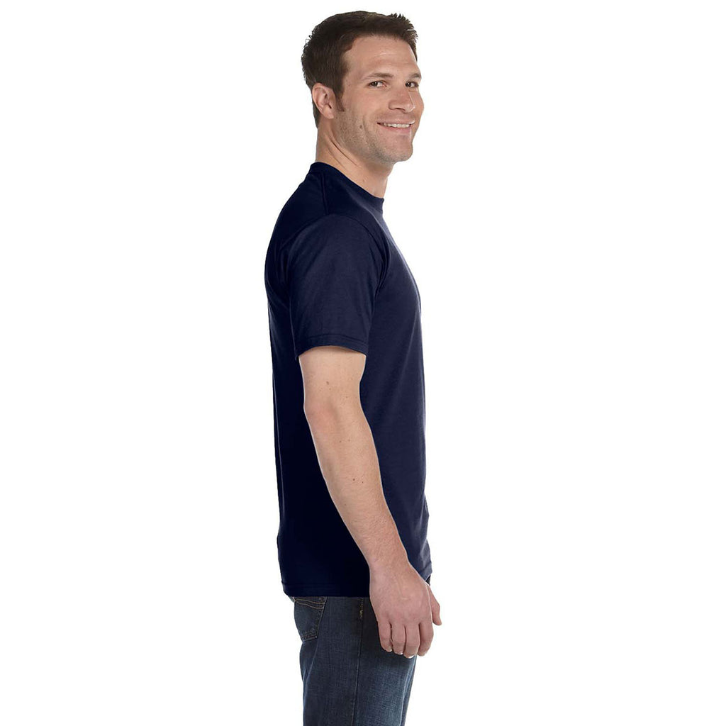 Hanes Men's Navy 5.2 oz. ComfortSoft Cotton T-Shirt