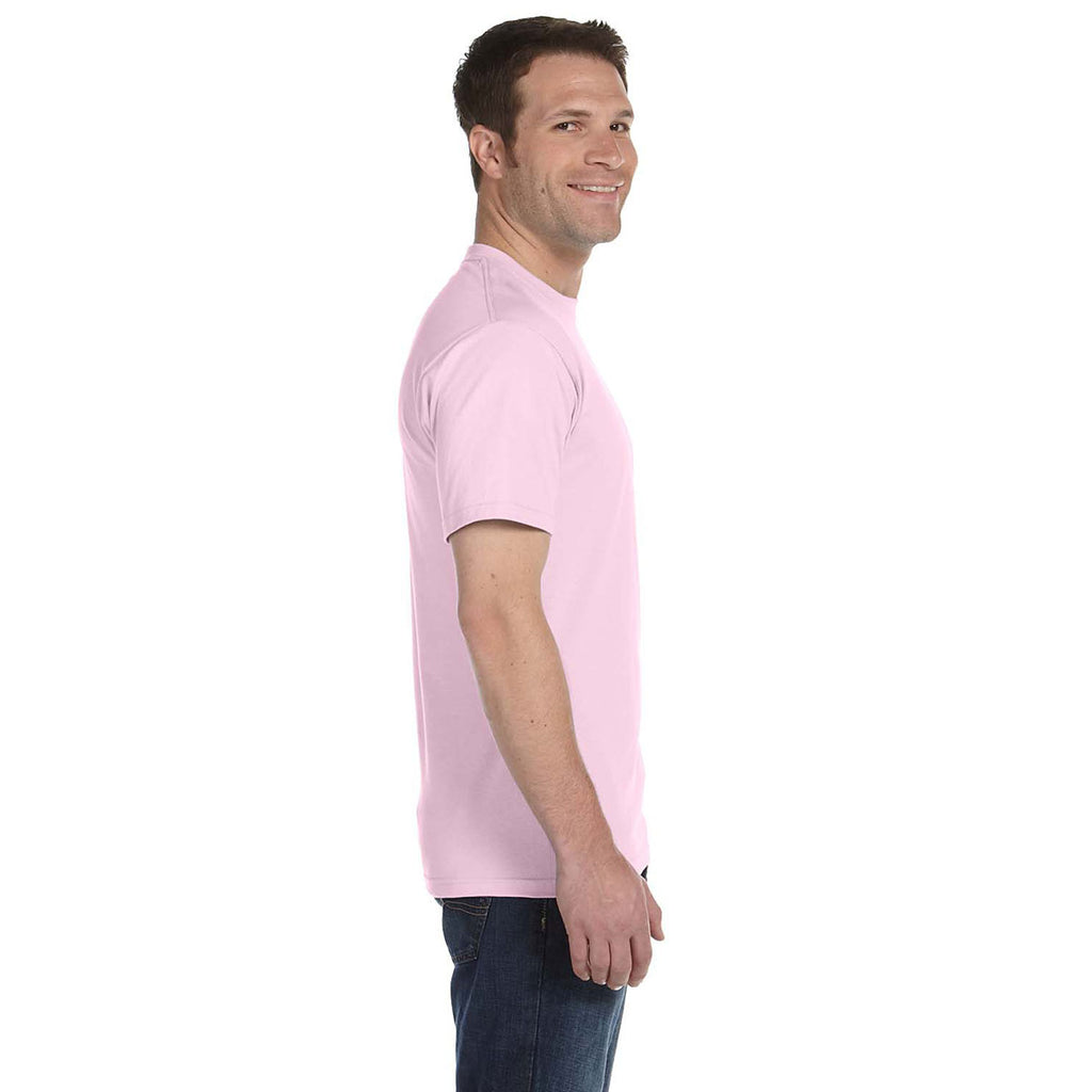 Hanes Men's Pale Pink 5.2 oz. ComfortSoft Cotton T-Shirt