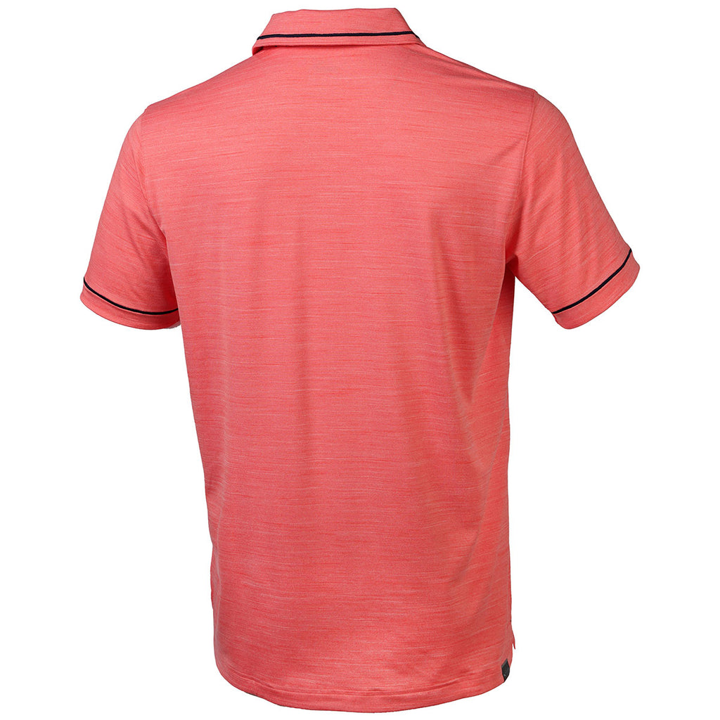 Puma Golf Men's Georgia Peach Cloudspun Monarch Golf Polo